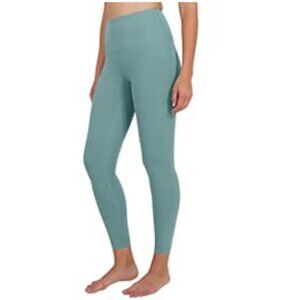 Yogalicious Lux High Waist 7/8 Ankle Leggings for Women, Size M, Azure Splash